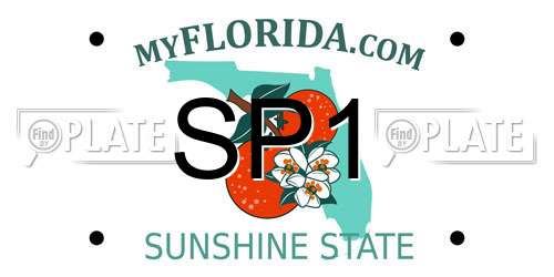 SP1 Florida License Plate