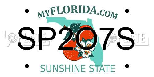 SP2O7S Florida License Plate