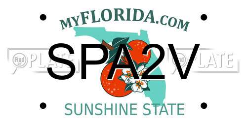 SPA2V Florida License Plate