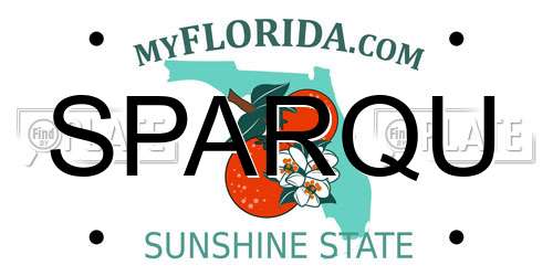 SPARQU Florida License Plate