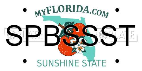 SPBSSST Florida License Plate