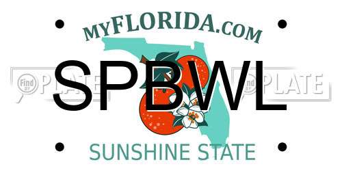 SPBWL Florida License Plate