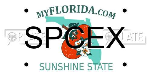SPCEX Florida License Plate