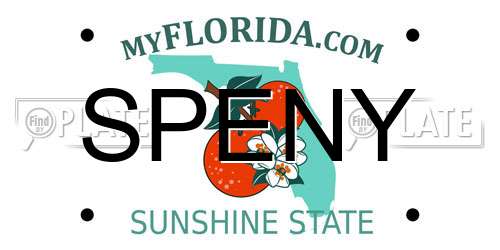 SPENY Florida License Plate