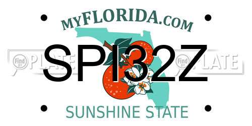 SPI32Z Florida License Plate