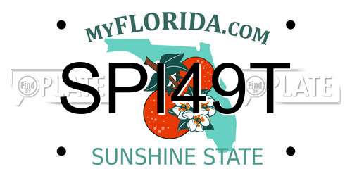 SPI49T Florida License Plate