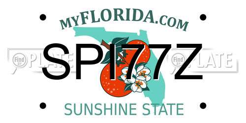 SPI77Z Florida License Plate
