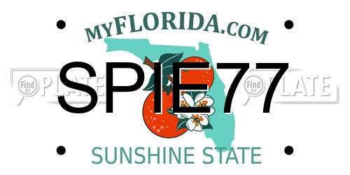 SPIE77 Florida License Plate