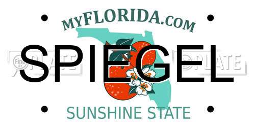 SPIEGEL Florida License Plate