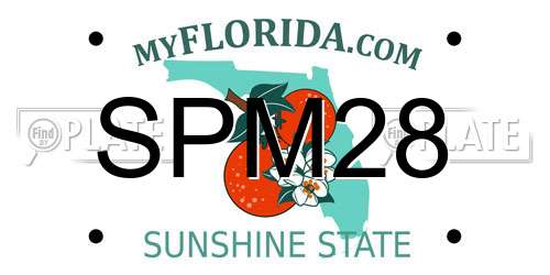SPM28 Florida License Plate