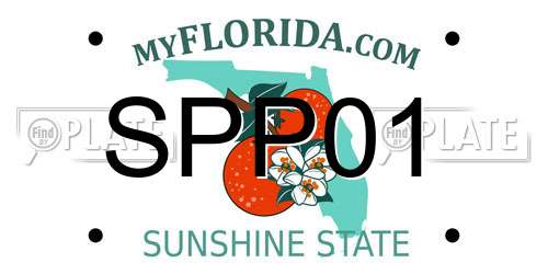 SPP01 Florida License Plate