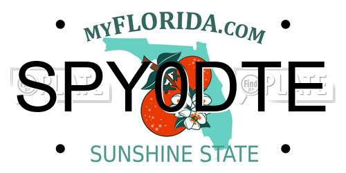 SPY0DTE Florida License Plate