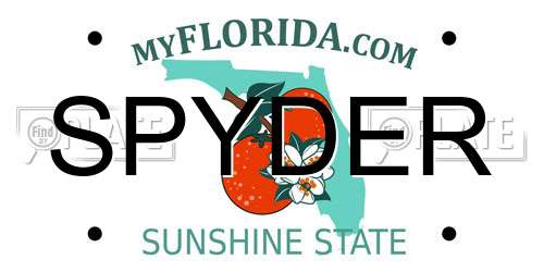 SPYDER Florida License Plate