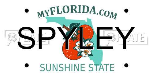 SPYLEY Florida License Plate