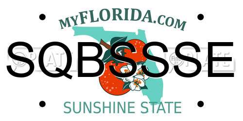 SQBSSSE Florida License Plate