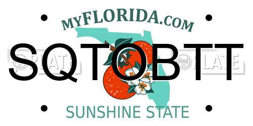 SQTOBTT Florida License Plate