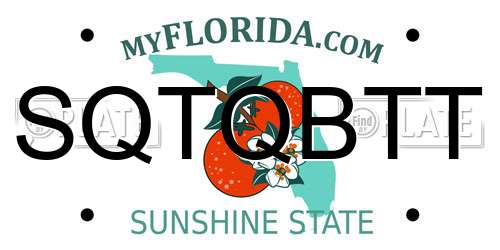 SQTQBTT Florida License Plate