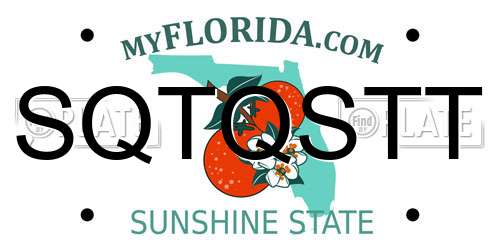SQTQSTT Florida License Plate