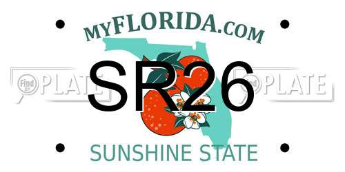 SR26 Florida License Plate