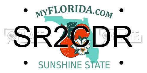 SR2CDR Florida License Plate