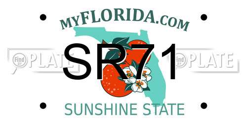 SR71 Florida License Plate