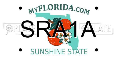 SRA1A Florida License Plate