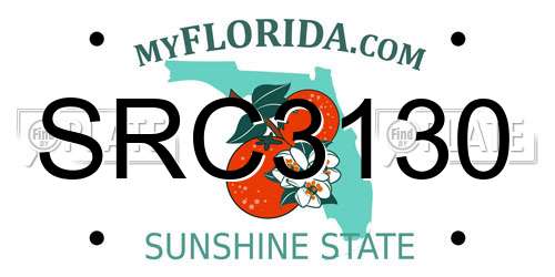 SRC3130 Florida License Plate