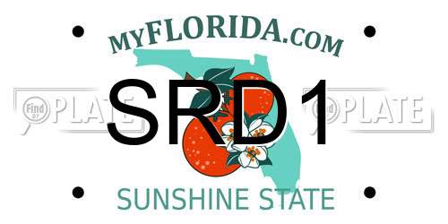 SRD1 Florida License Plate