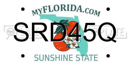 SRD45Q Florida License Plate