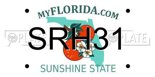 SRH31 Florida License Plate
