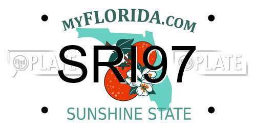 SRI97 Florida License Plate