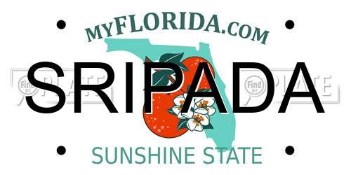 SRIPADA Florida License Plate