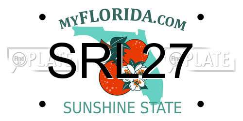SRL27 Florida License Plate