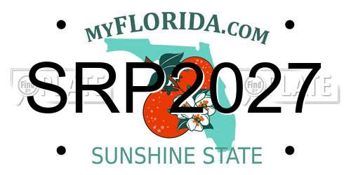 SRP2027 Florida License Plate