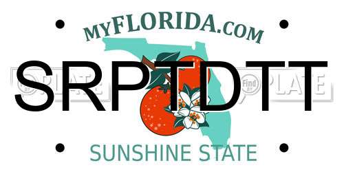 SRPTDTT Florida License Plate