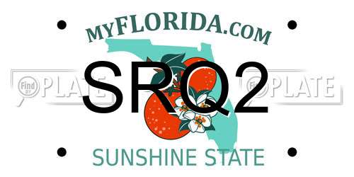SRQ2 Florida License Plate