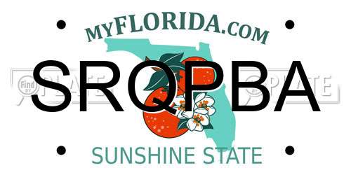 SRQPBA Florida License Plate