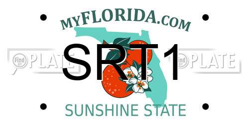 SRT1 Florida License Plate