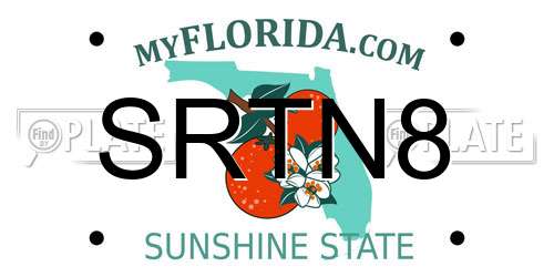 SRTN8 Florida License Plate