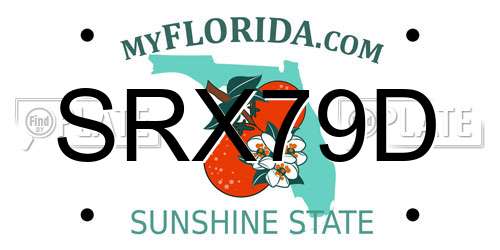 SRX79D Florida License Plate