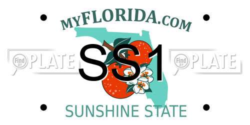 SS1 Florida License Plate