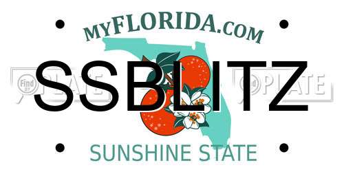 SSBLITZ Florida License Plate