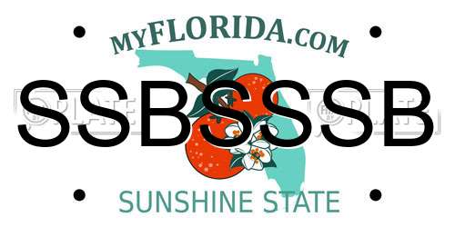 SSBSSSB Florida License Plate