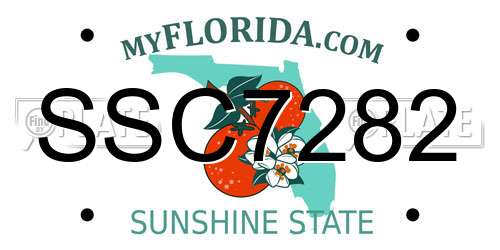 SSC7282 Florida License Plate