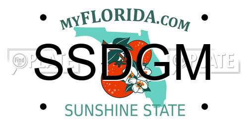 SSDGM Florida License Plate