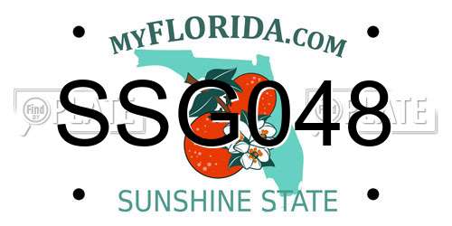 SSG048 Florida License Plate