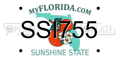 SSI755 Florida License Plate