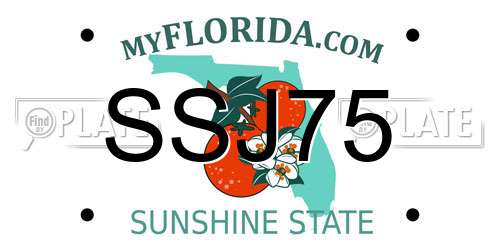 SSJ75 Florida License Plate