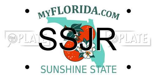 SSJR Florida License Plate