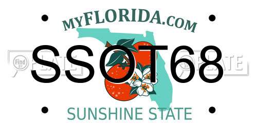 SSOT68 Florida License Plate